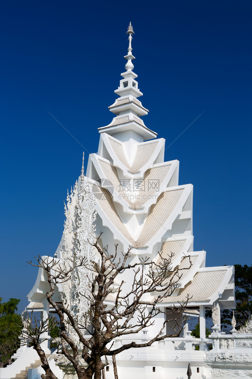 泰国清迈白寺的顶点 泰国清迈图片
