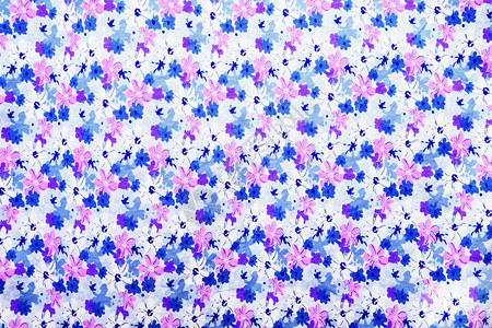 色彩多彩的花朵纺织品风格季节叶子花束织物装饰墙纸背景图片