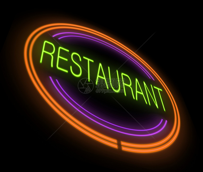 尼恩餐厅的标志图片