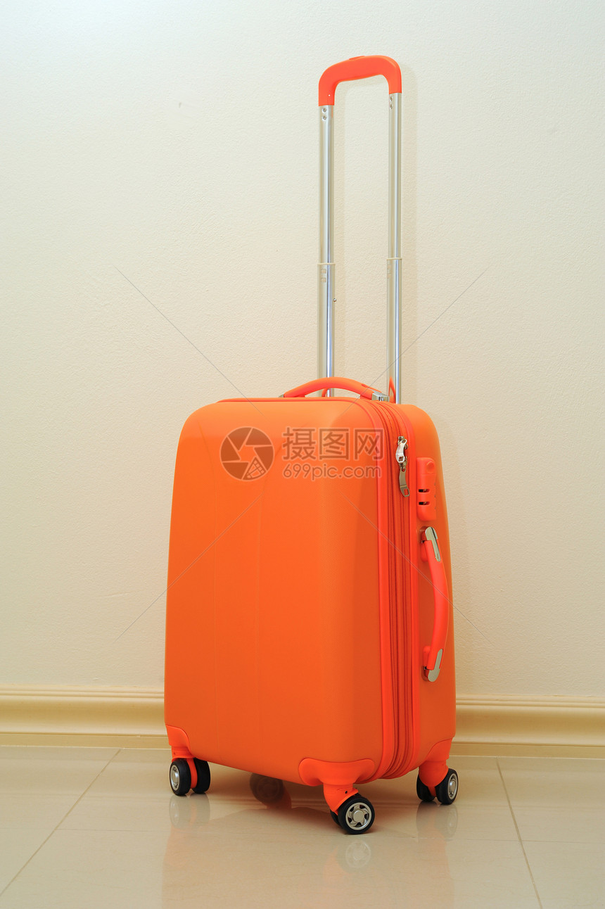 手提案公文包橙子游客安全密码塑料配饰钱包旅行箱旅行图片