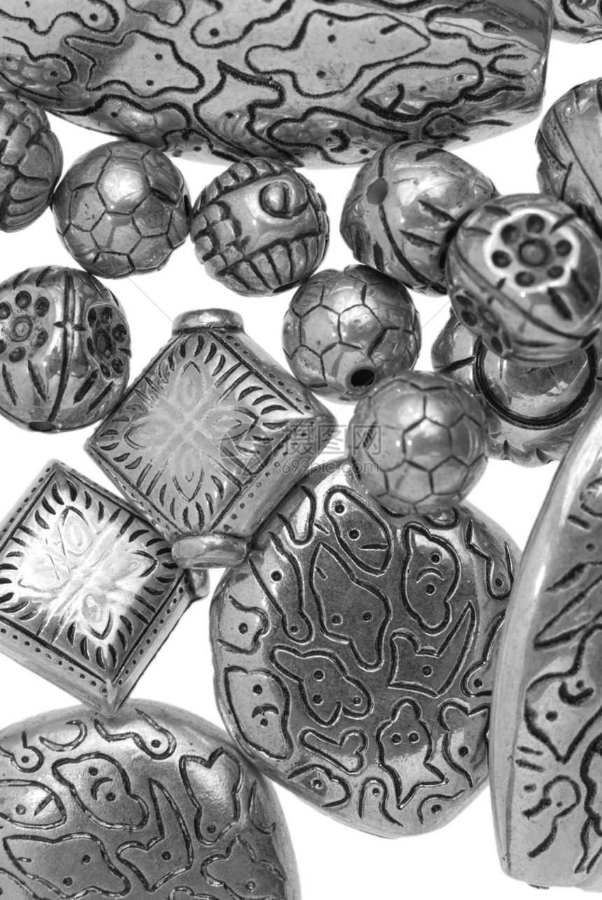 银珠工艺品珠宝工艺奢华圆形项链手镯宝石细绳图片