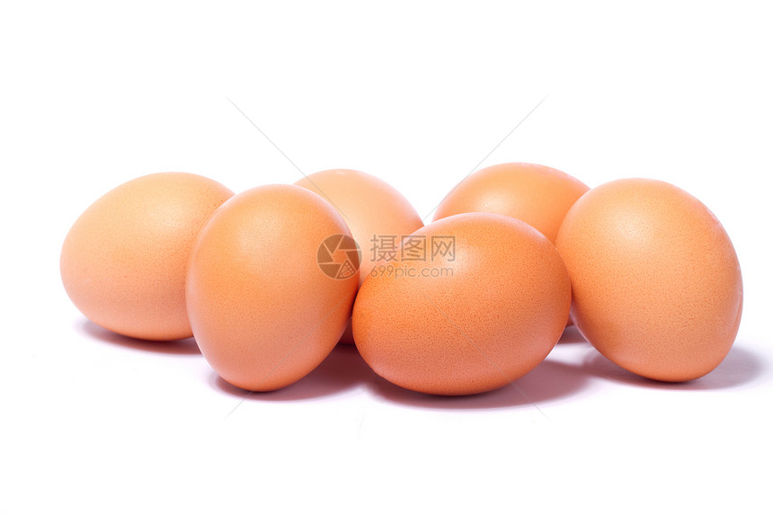 白色背景的鸡蛋母鸡食品农场生产家禽团体食物蛋壳营养奶制品图片