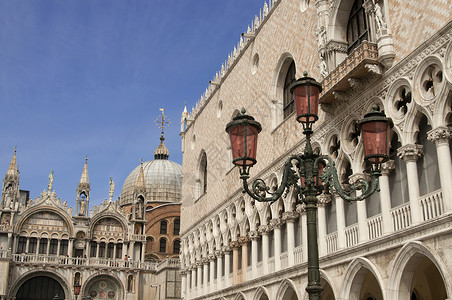 道奇宫和意大利威尼斯巴西利卡高清图片