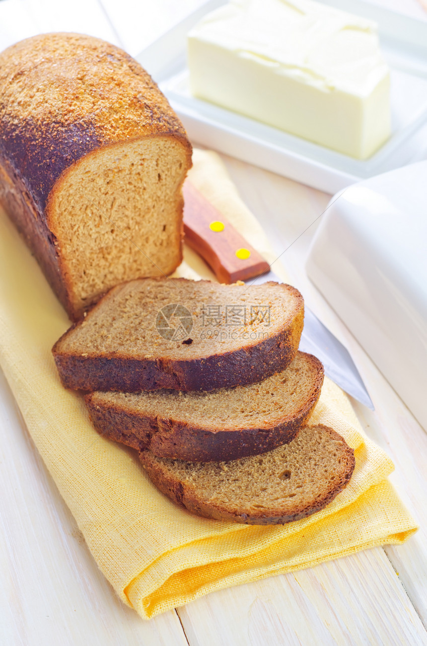 黄油和面包蔬菜小吃核桃购物早餐脆皮坚果小麦碳水味道图片