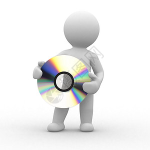 Dvd 数字白色袖珍彩虹磁盘反射激光背景图片