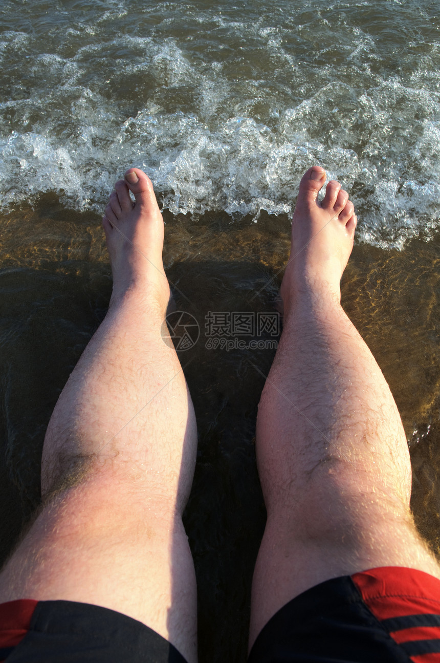 海上节假日 在海滩脚上图片