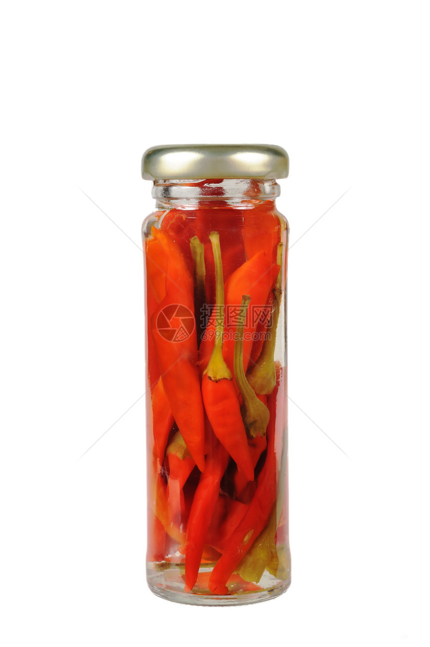 罐头罐装红辣椒图片