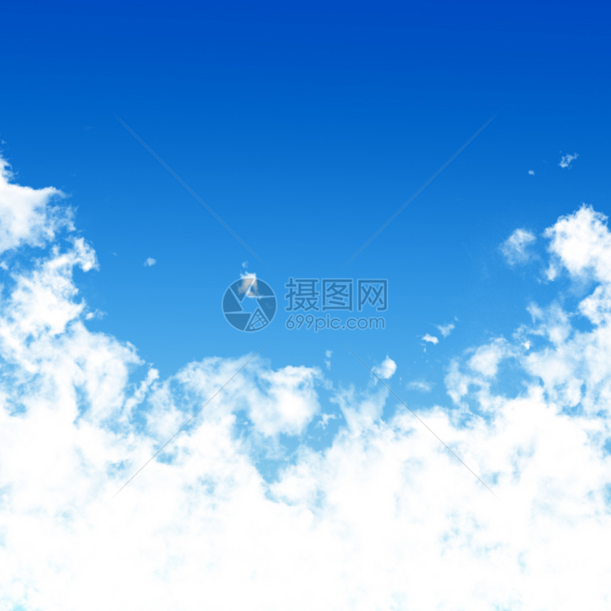 天空上美丽的白云气候活力晴天太阳天际空气天气天堂柔软度场景图片