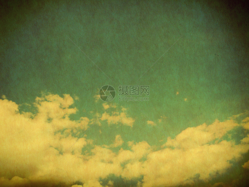 Retro 天天国家帆布场地农村羊皮纸风景手稿材料天空蓝色图片