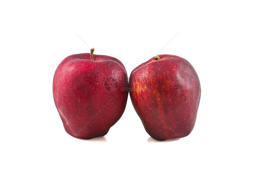 红苹果维生素白色饮食营养水果甜点植物食物红色图片