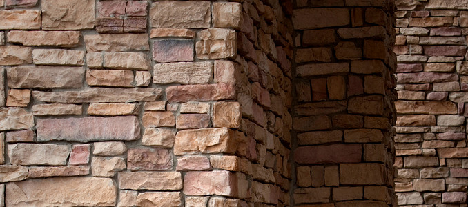石墙质石头砖块建筑学水平背景图片