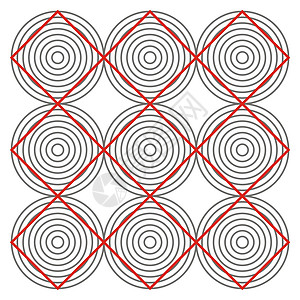 光幻艺术积木白色小说几何学概念网格正方形数学诡计背景图片