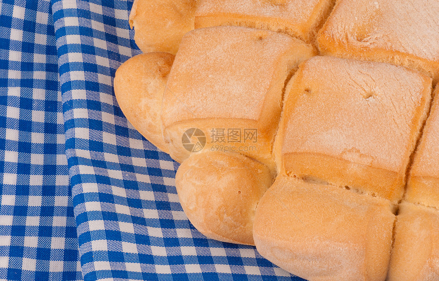 传统面包小麦白色硬皮美食脆皮水平食物乡村图片
