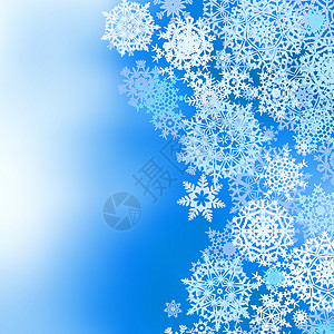 冬季冷冻的雪花背景 EPS 8背景图片