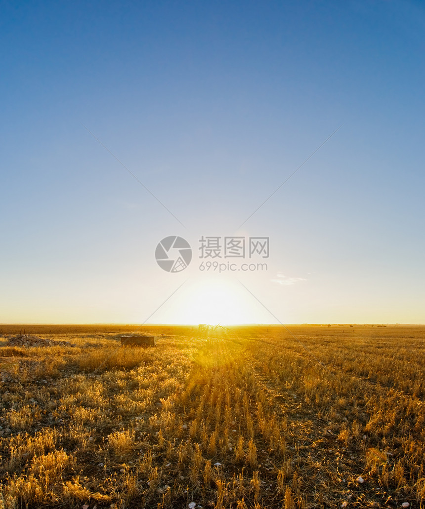 农村日落农场土地环境旅游太阳旅行国家乡村干旱风景图片