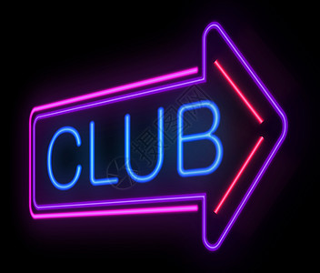 尼昂俱乐部的标志跳舞派对迪厅插图生活娱乐展示音乐舞蹈场景背景图片