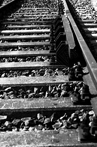 合并照片素材旧铁路的黑白照片背景