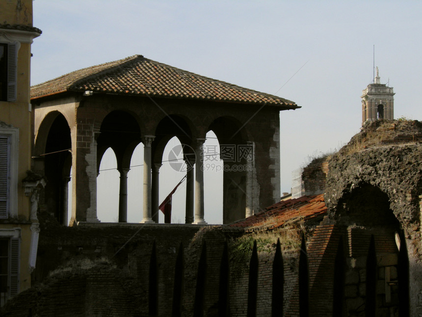 Trajan在罗马的论坛和市场吸引力加法旅游文明建筑帝国建筑学建造游客遗产图片