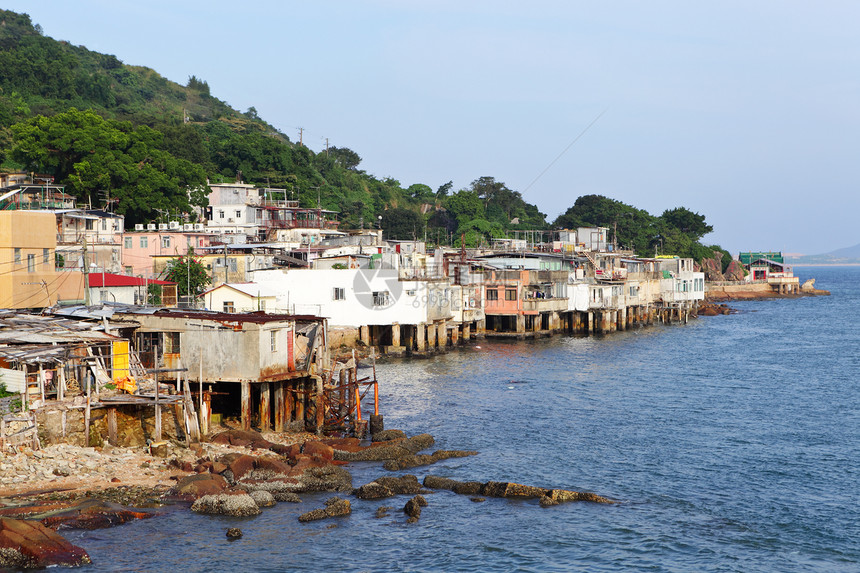 香港Lei Yue Mun村风俗海鲜吸引力村庄生长水域旅游社区生活钓鱼图片
