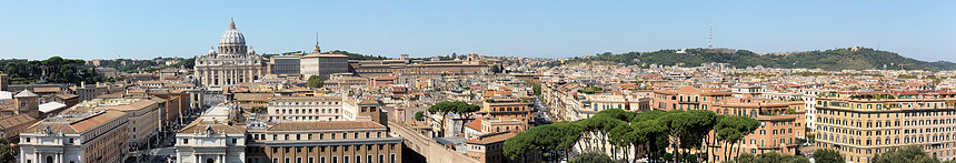 罗马视图建筑首都旅游教会教廷全景街道地方历史大教堂图片