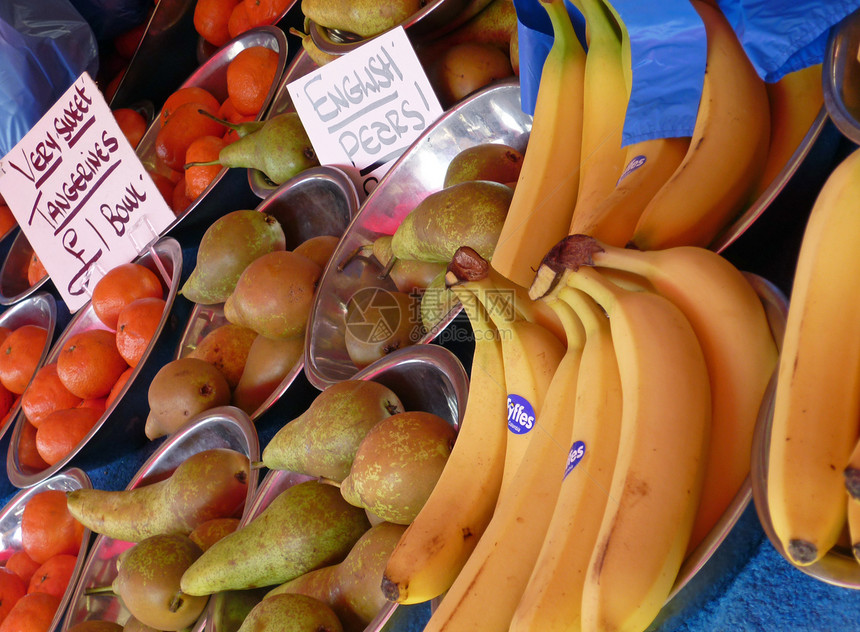 水果市场标签橘子绿色香蕉黄色橙子价格图片