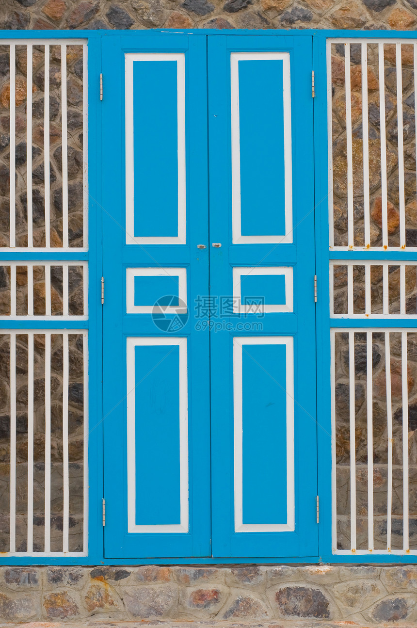 门房子金属家具插图蓝色入口英语财产青铜黄铜图片