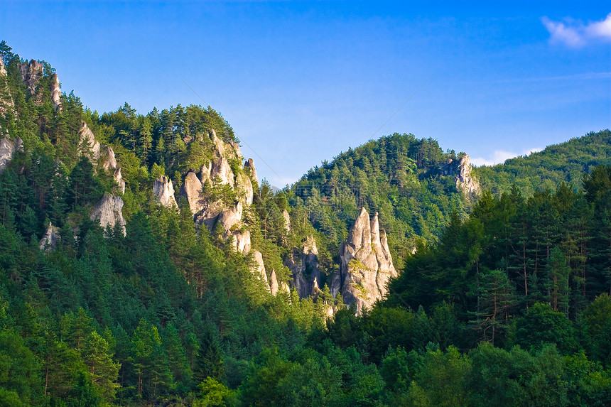 苏洛夫岩石的美景登山农村空气远足旅行旅游顶峰全景荒野闲暇图片