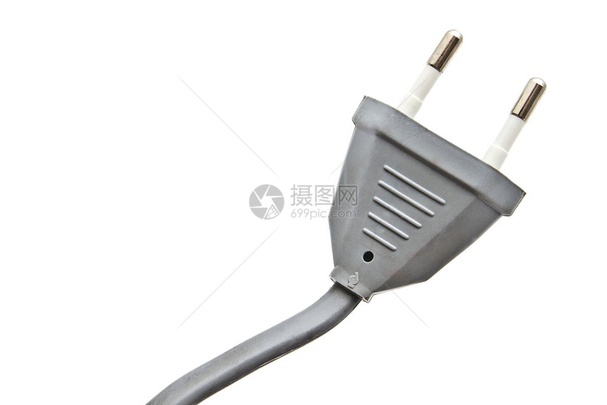 灰色电塞电脑金属白色网格塑料连接器电缆工业电气活力图片