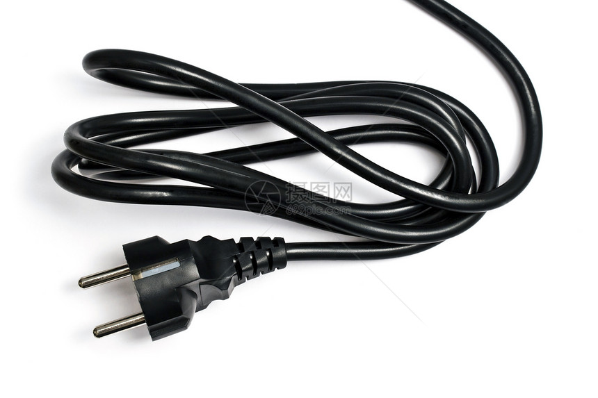 电插件活力别针绳索力量电压数字化白色电气电子插头图片