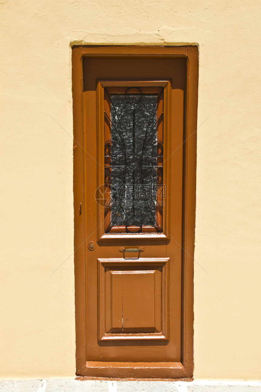 罗得的旧模式式门雕像城市装饰品大教堂房子游客文化装饰旅行入口图片