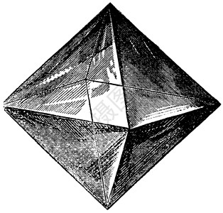 尖晶石复古雕刻古董插图宝石地球宝石学商业艺术品科学矿物学绘画插画