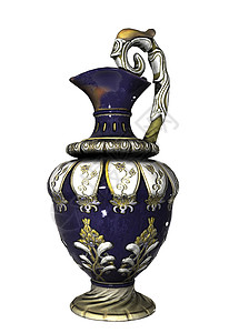 花卉图案蓝色中国花瓶文化装饰品陶器装饰艺术瓷器工艺黑色风格传统背景图片