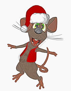 快乐鼠鼠乐趣礼物帽子卡通片香椿剪贴背景图片