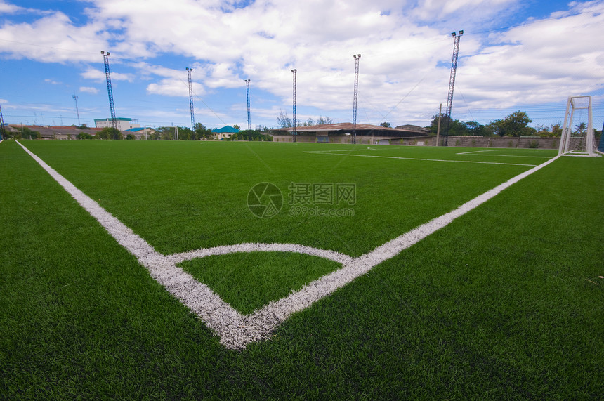 足球场公园运动地面土地足球院子课程草地体育场绿色图片