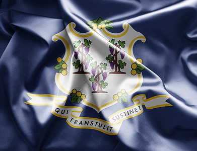 康涅狄格州插图旗帜横幅背景图片