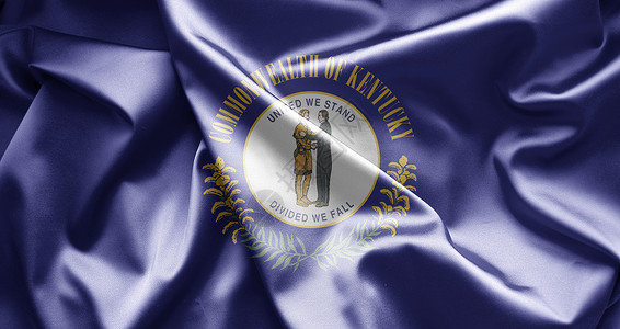 肯塔基州国家旗帜插图背景图片