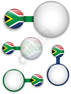 矢量 - 南非国家一组封条背景图片