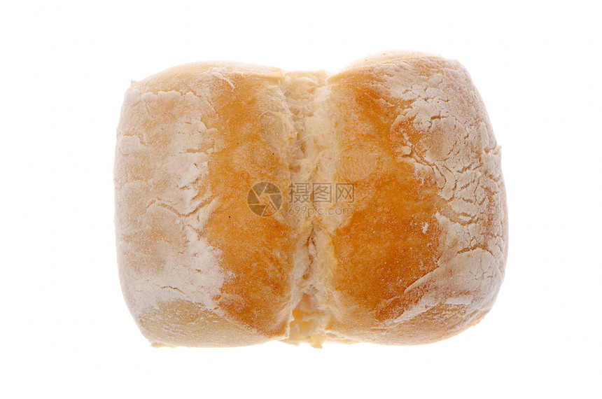 白小麦圆面包圆形面粉工作室面包阴影小麦白色图片