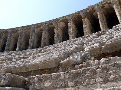阿波罗剧院古老的雅典卫城高清图片