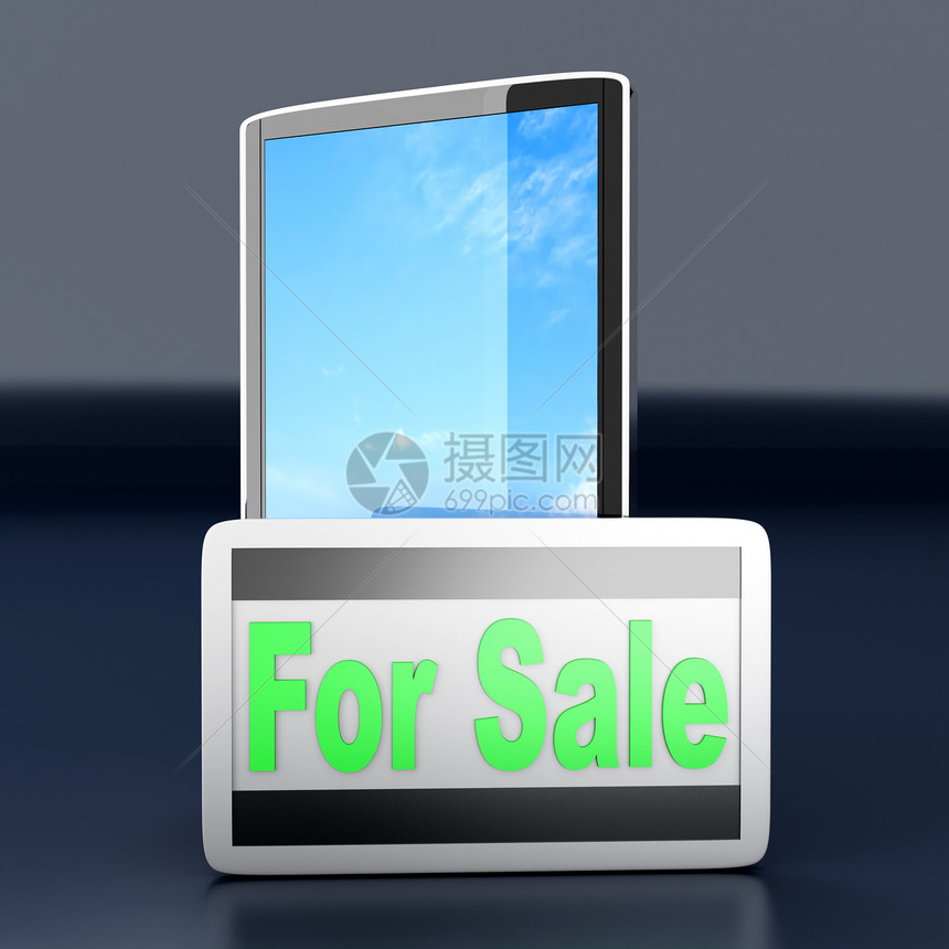 售卖智能电话展示玩家购物横幅错误价格插图营销细胞触摸屏图片