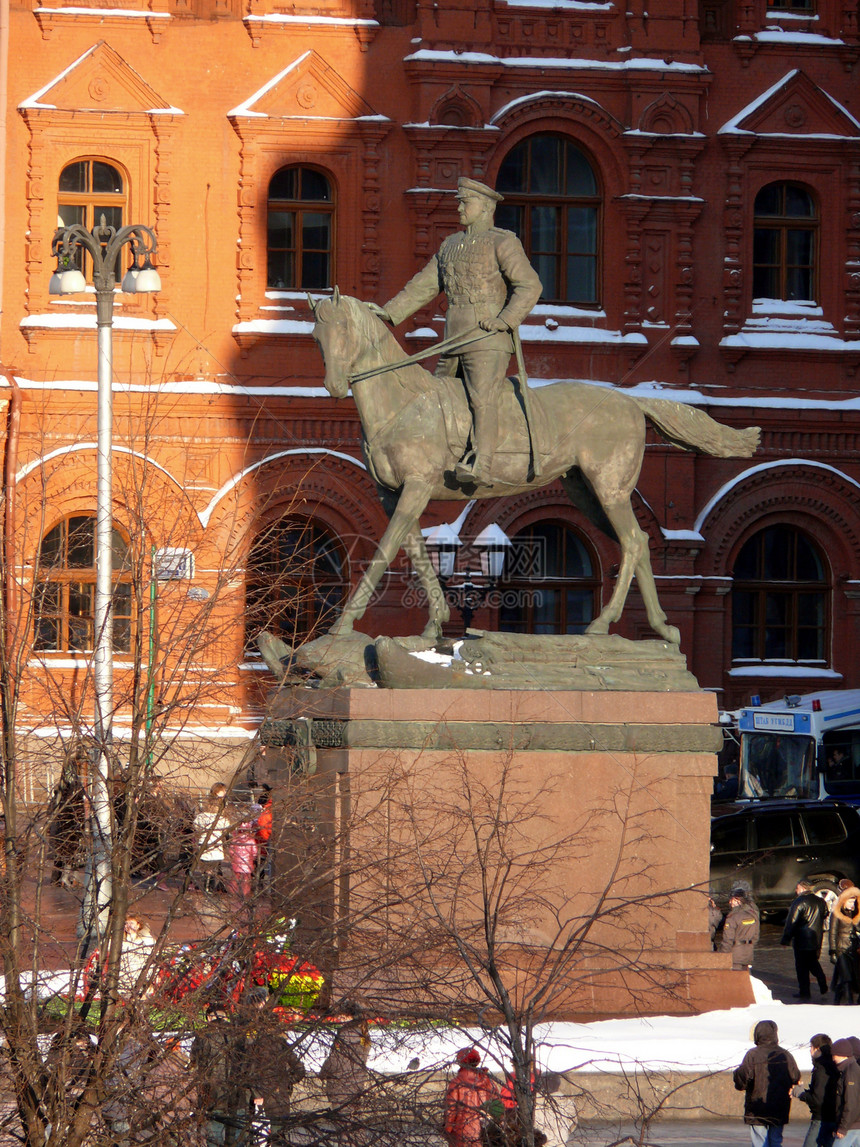 俄罗斯莫斯科国家历史博物馆雕塑中心雕像历史性建筑学街道正方形建筑历史首都图片