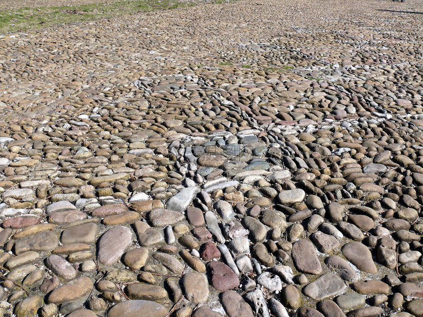 人行道石块纹理线条石头卵石正方形地面城市积木鹅卵石材料地板图片