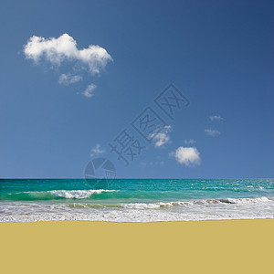 海滩海浪海岸海洋冲浪支撑地平线海景背景图片