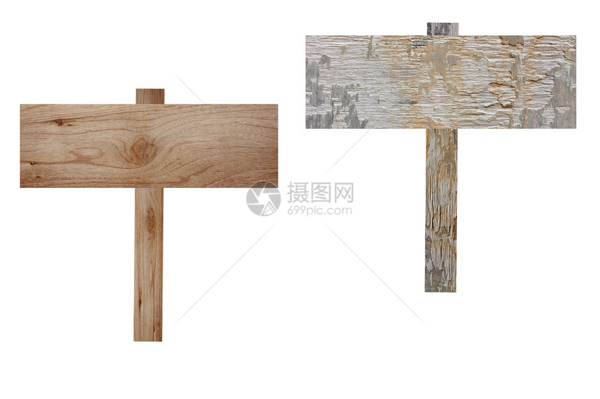 胶合板标志小路路牌空白横幅棕色乡村白色木板木头桌子图片
