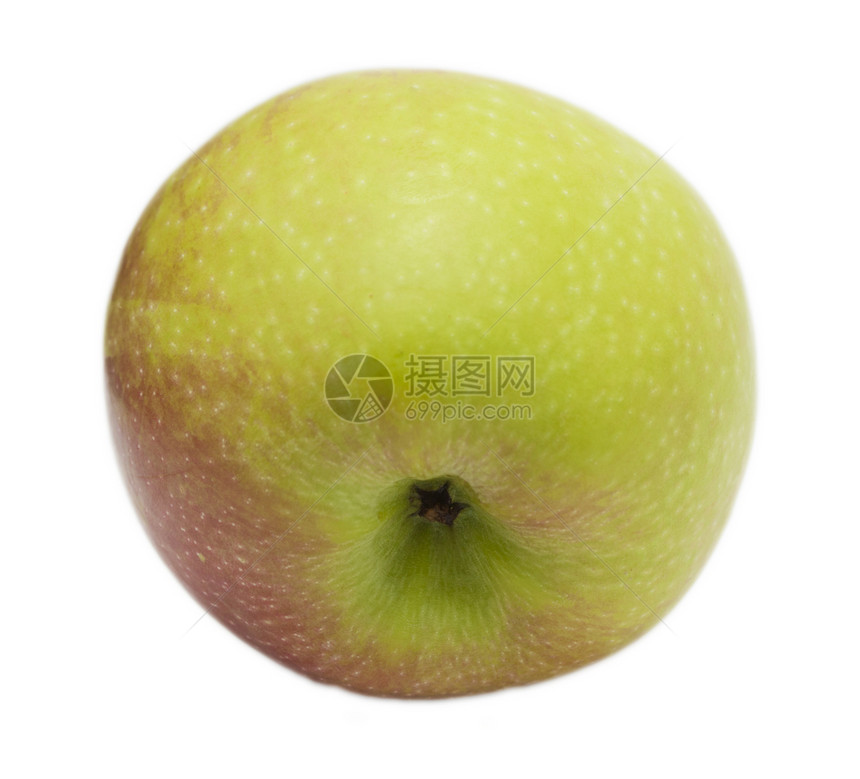 白色背景上的苹果早餐绿色红色营养叶子水果食物小吃饮食图片