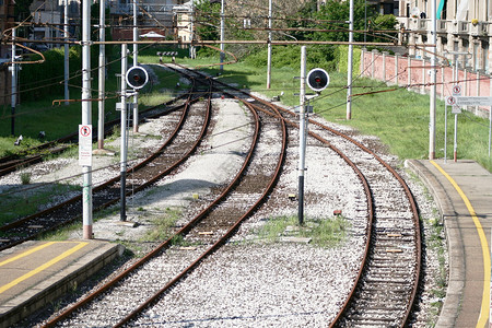 铁路火车旅行车站背景图片