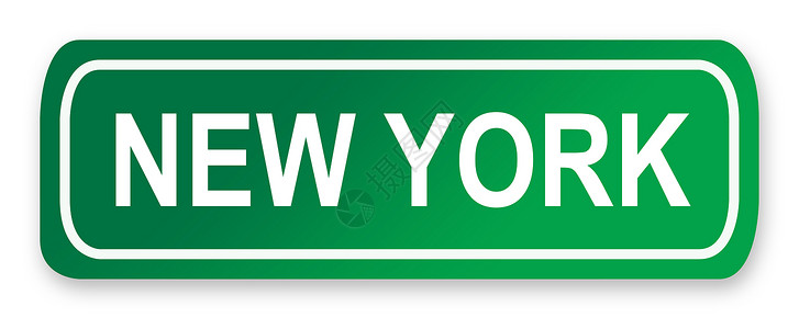 纽约街标志背景