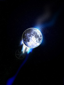 月月在太空卫星宇宙白色月光月亮气氛星星景观天空月夜背景图片