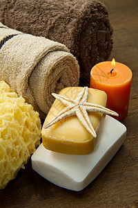 体幼儿护理奶油芳香刷子毛巾疗法肥皂海绵治疗海星配件高清图片