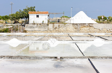 葡萄牙贝拉的盐碱位置盐水外观世界建筑学房子盐沼高清图片